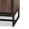 Baxton Studio Neil Modern Walnut Brown Finished Wood and Black Finished Metal Multipurpose Storage Cabinet 178-11215-Zoro - alternate 8